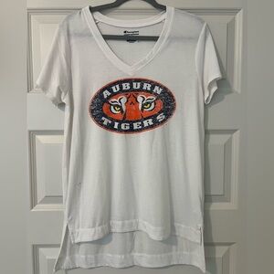Auburn UniversityTigers V-Neck Short Sleeve Tee